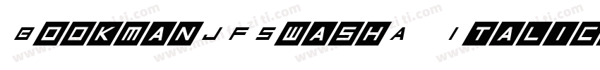 BookmanJFSwashA Italic字体转换